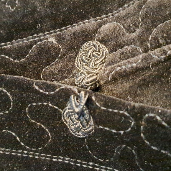 Old Navy girls size 4T black velveteen coat, New - Picture 7 of 9